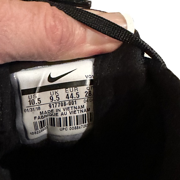 NIKE ZOOM BLACK WHITE DOMINATION TRAINING SHOES 10.5 917708-001 ATHLETIC CASUAL - Picture 6 of 7